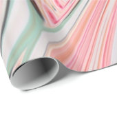 Pastellfarben-Pfefferminzmarmor Wirbel Geschenkpapier (Rolleneckpunkt)