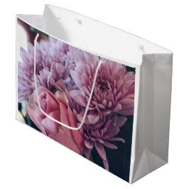Pastellfarben Pink Lila Rose Blume Große Geschenktüte