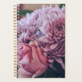 Pastellfarben Pink Lila Rose Blume Planer (Vorderseite)