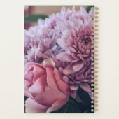 Pastellfarben Pink Lila Rose Blume Planer (Rückseite)
