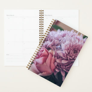 Pastellfarben Pink Lila Rose Blume Planer