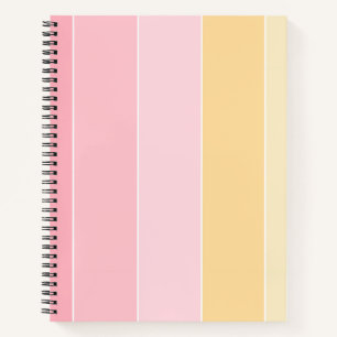 Pastellfarben Pink Vanille Gelb Weiß Modern Notizblock