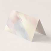 Pastellfarben Pinselstriche Hintergrund 2 Visitenkarten (Rückseite)