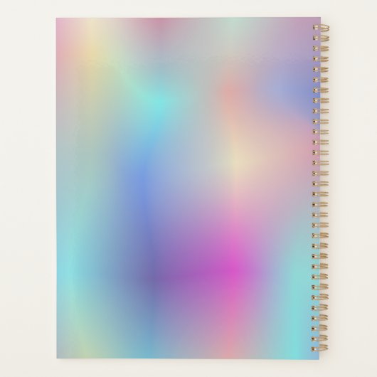 Pastellfarben Planer (Rückseite)