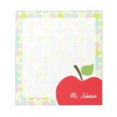 Pastellfarben, Polka Dot; Apple Notizblock (Vorderseite)
