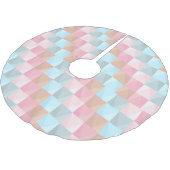 Pastellfarben Polyester Weihnachtsbaumdecke (Schrägansicht)