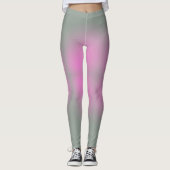 Pastellfarben Positive Vibes Blassgrau Pink Leggings (Vorderseite)