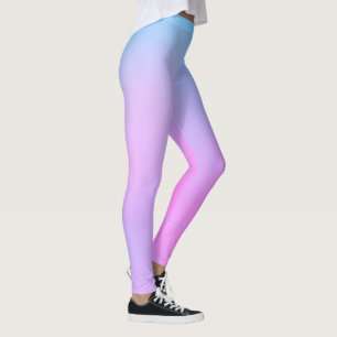 Pastellfarben Positive Vibes Blasstürkisfarben Pin Leggings