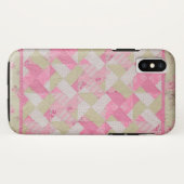 Pastellfarben Quilt-Muster Case-Mate iPhone Hülle (Rückseite (Horizontal))