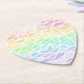Pastellfarben Rainbow Geometric Paper Untersetzer (angewinkelt)
