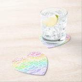 Pastellfarben Rainbow Geometric Paper Untersetzer (Vor Ort)