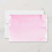 Pastellfarben Rosa Gold Bat Mitzvah RSVP-Karte RSVP Karte (Rückseite)