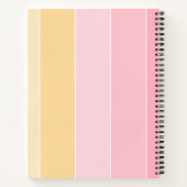 Pastellfarben Rosa Vanilla Gelb Weiß Moderne Notizblock (Rückseite)