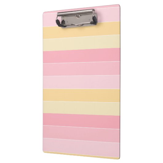 Pastellfarben Rosa Vanilla Gelb Weiß Trendfarben Klemmbrett (Links)