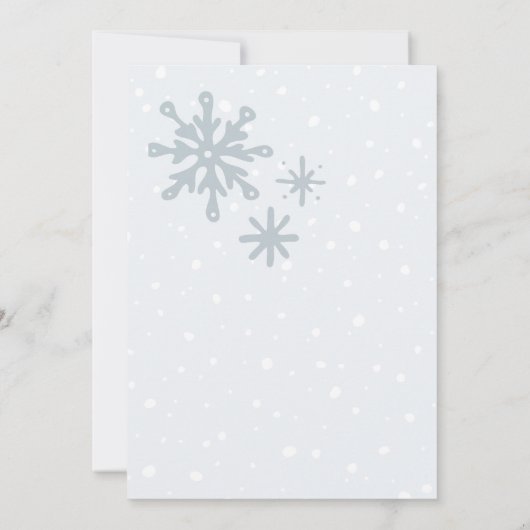 Pastellfarben Schneewitzbrause Babydusche Einladung (Rückseite)