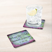 Pastellfarben-Schwarz-Hintergrund-Untersetzer Rechteckiger Pappuntersetzer (Vor Ort)