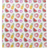 Pastellfarben-Schwimmbecken-Schwimmmuster Duschvorhang (Vorderseite)