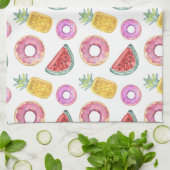 Pastellfarben-Schwimmbecken-Schwimmmuster Küchentuch (Gefaltet)