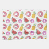 Pastellfarben-Schwimmbecken-Schwimmmuster Küchentuch (Horizontal)