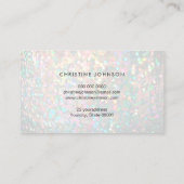 Pastellfarben simuliert iridescent Buch Ihr Logo Visitenkarte (Rückseite)