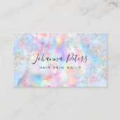 Pastellfarben simulierter Glitzer Visitenkarte (Vorderseite)