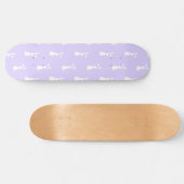 Pastellfarben, sonniges Muster, blaues Untergrunds Skateboard (Horizontal)
