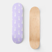 Pastellfarben, sonniges Muster, blaues Untergrunds Skateboard (Vorderseite)