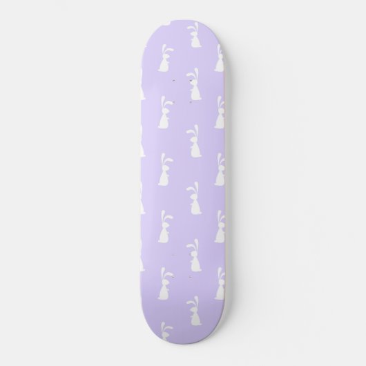 Pastellfarben, sonniges Muster, blaues Untergrunds Skateboard (Vorderseite)
