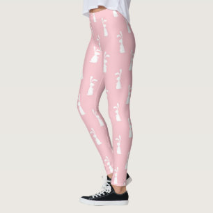 Pastellfarben, sonniges Muster, rosa Untergrundst Leggings
