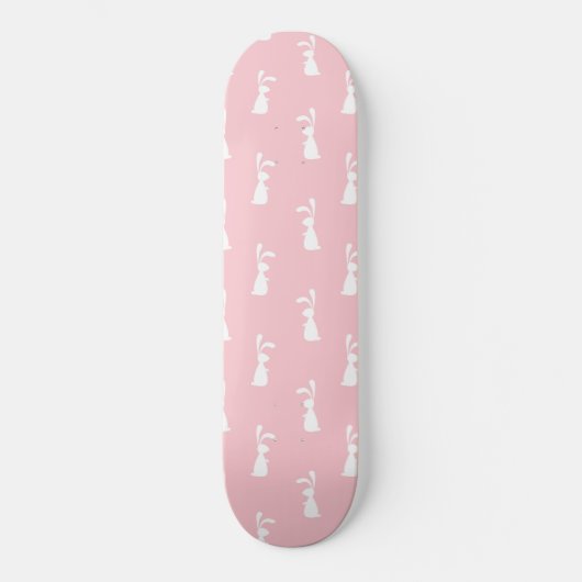Pastellfarben, sonniges Muster, rosa Untergrundstü Skateboard (Vorderseite)