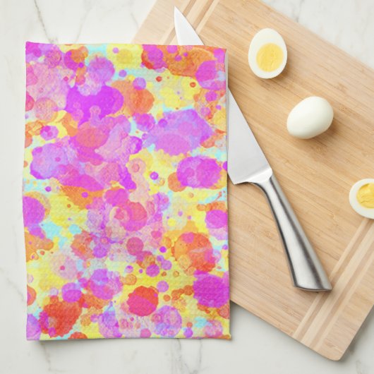 Pastellfarben-Spritzer Handtuch (Viertel Falte)