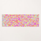 Pastellfarben-Spritzer Yogamatte (Vorderseite (Horizontal))