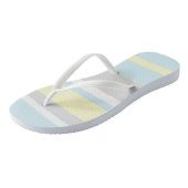 Pastellfarben Streifen Flip Flops Badesandalen (Schrägansicht)