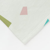 Pastellfarben Terrazzo-Muster Fleecedecke (Ecke)