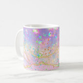 Pastellfarben-Tintenmarmor Kaffeetasse (Vorderseite Links)