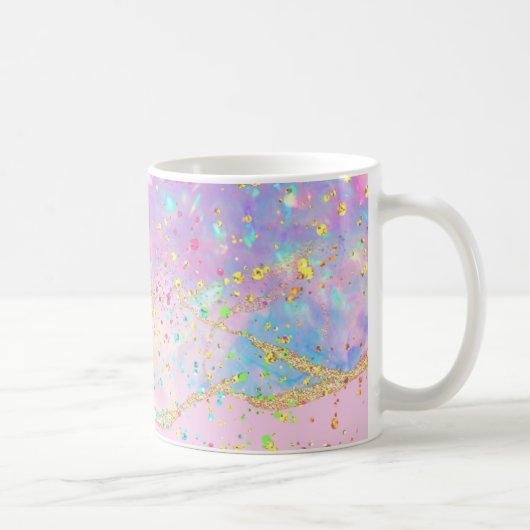 Pastellfarben-Tintenmarmor Kaffeetasse (Rechts)