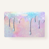 Pastellfarben Tropfen Ausweis (Rückseite)