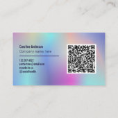 Pastellfarben Visitenkarte (Rückseite)