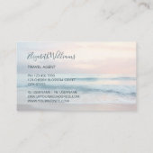 Pastellfarben Visitenkarte (Rückseite)