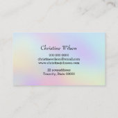 Pastellfarben Visitenkarte (Rückseite)