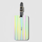 Pastellfarben von Regenbogen Gepäckanhänger (Vorderseite Vertikal)