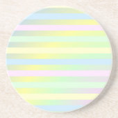 Pastellfarben von Regenbogen Getränkeuntersetzer (Vorne)