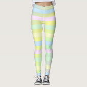 Pastellfarben von Regenbogen Leggings (Vorderseite)