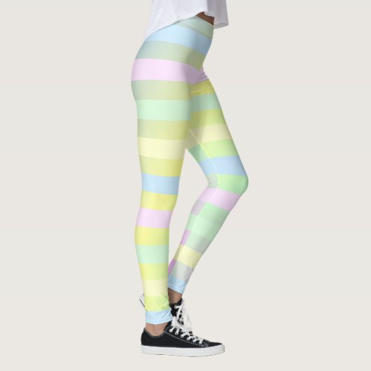 Pastellfarben von Regenbogen Leggings (Rechts)