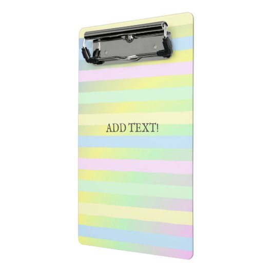 Pastellfarben von Regenbogen Mini Klemmbrett (Gewinkelt2)