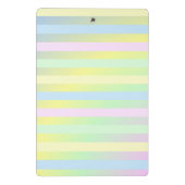 Pastellfarben von Regenbogen Mini Klemmbrett (Rückseite)