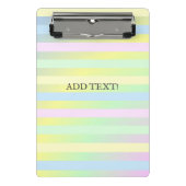 Pastellfarben von Regenbogen Mini Klemmbrett (Vorderseite)