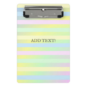 Pastellfarben von Regenbogen Mini Klemmbrett