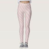 Pastellfarben Vorlage Chic Pink Creme Lila Leggings (Vorderseite)