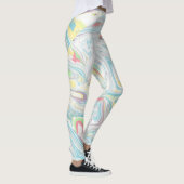 Pastellfarben - Wirbler Hintergrund Leggings (Rechts)